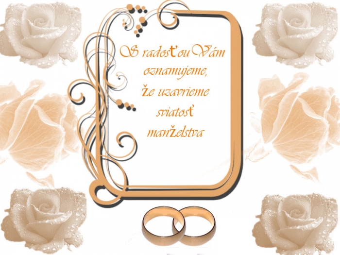 Svadobn oznmenia
