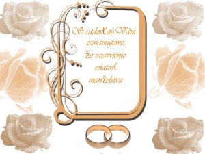 Svadobné oznámenia