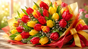 Tulipanová kytica