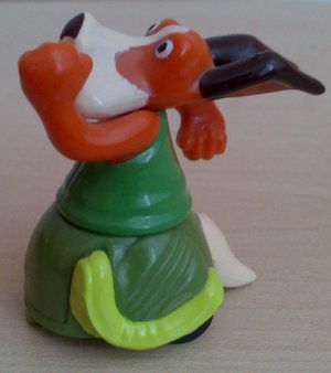 Mini psík na kolieskach